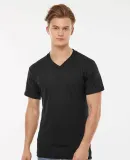 0207TC Tultex Blend V-Neck in Black