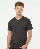 0207TC Tultex Blend V-Neck in Heather graphite
