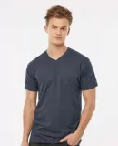 0207TC Tultex Blend V-Neck in Heather navy