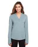 North End NE400W Ladies' Jaq Snap-Up Stretch Perfo in Opal blue
