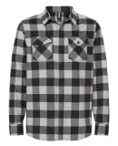 Independent Trading Co. EXP50F Flannel Shirt Grey Heather/ Black