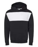 Jerzees 98CR Nublend® Billboard Hooded Sweatshirt Black Ink/ White