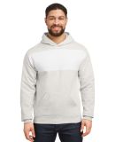 Jerzees 98CR Nublend® Billboard Hooded Sweatshirt in Oatmeal heather/ white