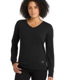 Ogio LOG825 OGIO   Ladies Luuma Flex Long Sleeve V in Blacktop