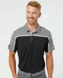 Adidas Golf Clothing A512 Ultimate Colorblock Polo Black/ Grey Two/ Grey Five Melange