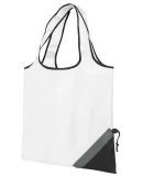 Gemline 1182 Latitiudes Foldaway Shopper Tote WHITE/ BLACK