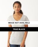 Alternative Apparel AA2662 Ladies V-Neck Burnout T True Black