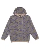 LA T 6996 Adult Statement Fleece Pullover Hoodie VIN CAMO/ TITANM