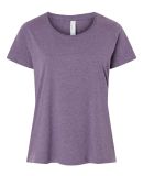 LA T 3816 Ladies' Curvy Fine Jersey T-Shirt in Wisteria blackout