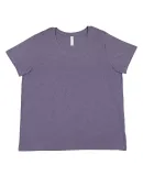 LA T 3816 Ladies' Curvy Fine Jersey T-Shirt in Wisteria blckout