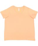 LA T 3816 Ladies' Curvy Fine Jersey T-Shirt in Sunset