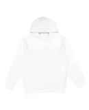 LA T 6926 Adult Pullover Fleece Hoodie in White