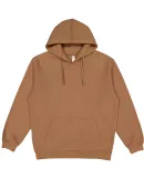 LA T 6926 Adult Pullover Fleece Hoodie in Coyote brown