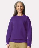 Gildan SF000 Adult Softstyle Fleece Crew Neck Swea in Purple