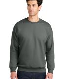 Gildan SF000 Adult Softstyle® Fleece Crew Sweatsh in Charcoal