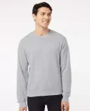 J America 8870 Triblend Fleece Crewneck Sweatshirt Grey Triblend