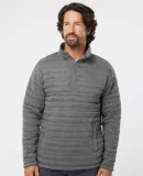 J America 8895 Horizon Snap Pullover Charcoal Heather