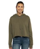 Next Level Apparel 9384 Ladies' Cropped Pullover H in Military green