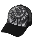 Tie-Dye 9200 Adult Trucker Hat in Spider black