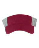 Sportsman SP540 Pigment-Dyed Trucker Visor Cardinal/ Stone