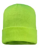 Sportsman SP12FL Fleece Lined 12" Cuffed Beanie in Safety yellow