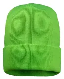 Sportsman SP12FL Fleece Lined 12" Cuffed Beanie in Neon green