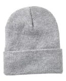 Sportsman SP12FL Fleece Lined 12" Cuffed Beanie in Heather grey