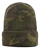 Sportsman SP12 Solid 12" Cuffed Beanie in Green camo
