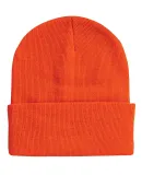 Sportsman SP12 Solid 12" Cuffed Beanie in Blaze orange