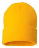 Sportsman SP12 Solid 12" Cuffed Beanie in Gold