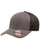 Yupoong-Flex Fit 5511UP Unipanel Cap in Melange dark grey/ black