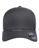 Yupoong-Flex Fit 5511UP Unipanel Cap in Charcoal/ white