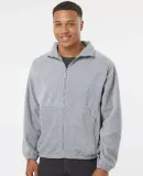 Burnside Clothing 3062 Polar Fleece Full-Zip Jacke Heather Grey