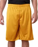 Alleson Athletic 7241 Challenger Shorts in Gold/ white