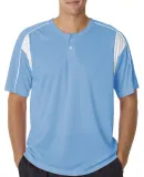 Alleson Athletic 7937 B-Core Pro Placket Jersey Columbia Blue/ White