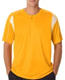 Alleson Athletic 7937 B-Core Pro Placket Jersey Gold/ White