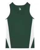 Alleson Athletic 2667 Youth Stride Singlet Forest/ White