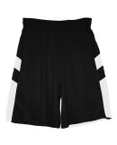 Alleson Athletic 7266 B-Pivot Rev. Shorts in Black/ white