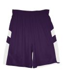 Alleson Athletic 7266 B-Pivot Rev. Shorts in Purple/ white