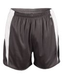Alleson Athletic 7273 Stride Shorts in Graphite/ white