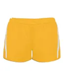 Alleson Athletic 7274 Women's Stride Shorts Gold/ White