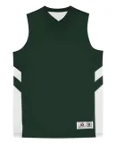 Alleson Athletic 8566 B-Pivot Rev. Tank Top Forest/ White