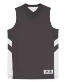 Alleson Athletic 8566 B-Pivot Rev. Tank Top Graphite/ White