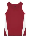 Alleson Athletic 8667 Stride Singlet Red/ White