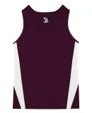 Alleson Athletic 8667 Stride Singlet Maroon/ White