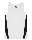 Alleson Athletic 8667 Stride Singlet White/ Black