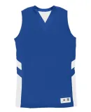 Alleson Athletic 8966 B-Pivot Rev. Women's Tank To Royal/ White