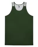 Alleson Athletic 2668 Youth Ventback Singlet Forest/ White