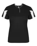 Alleson Athletic 6176 Women's Striker Placket Black/ White