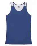 Alleson Athletic 8968 Women's Ventback Singlet Royal/ White
